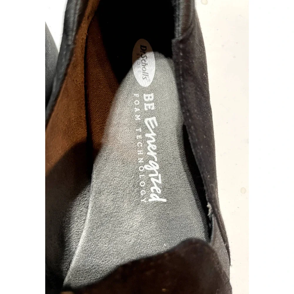Dr.‎ Scholls Black Suede Platform Shoes Size 9M